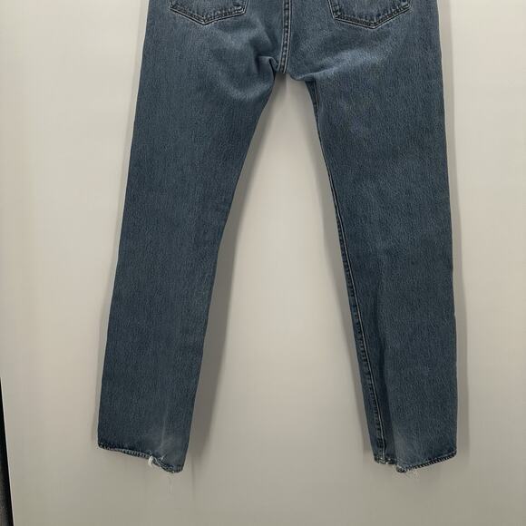 Levis Jeans Mens 501 36X34 Blue Original Fit Button Fly Casual - Picture 5 of 16